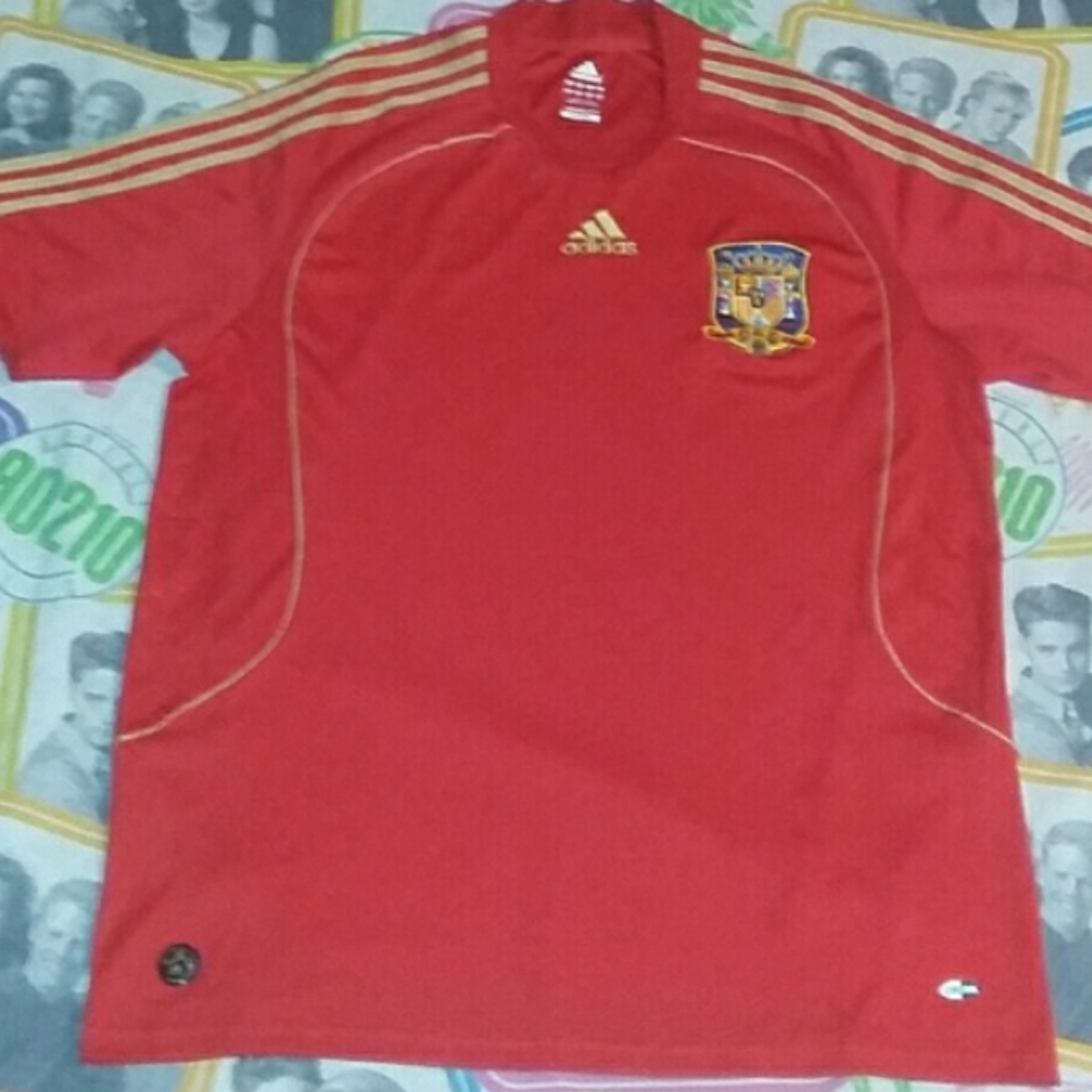 Maillot football vintage Espagne 2008 HOME 6 A.INIESTA – Football Shirt Vintage